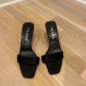 Prada Sexy Black Kitten Heels